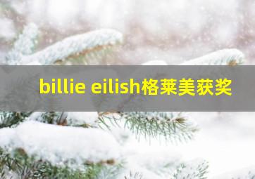 billie eilish格莱美获奖